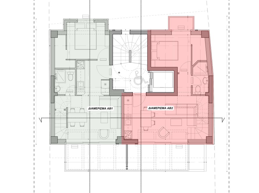 κατοψη μεζονετας προς πωληση στην καλαμαρια θεσσαλονικης